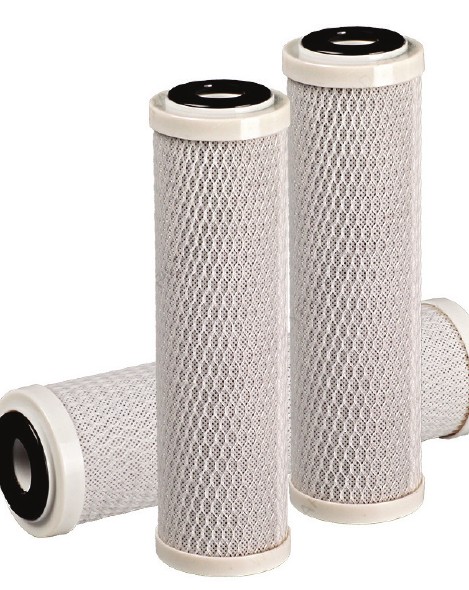 Activated carbon block filter cartridges