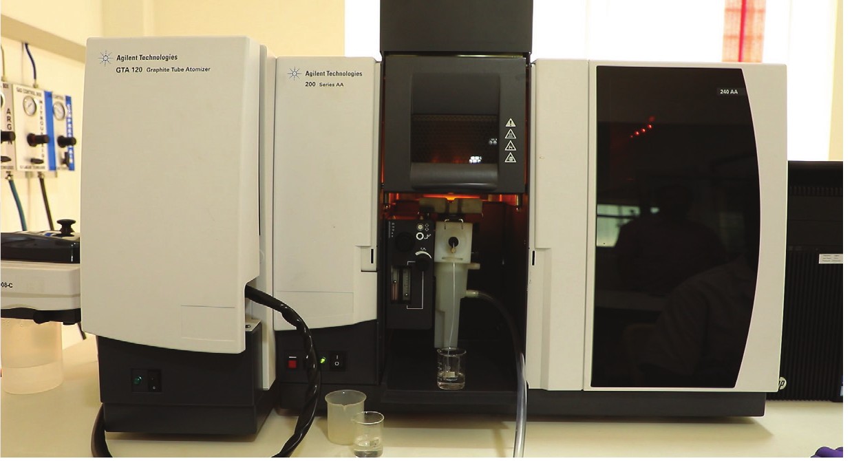 Atomic absorption instrument in the quality laboratory